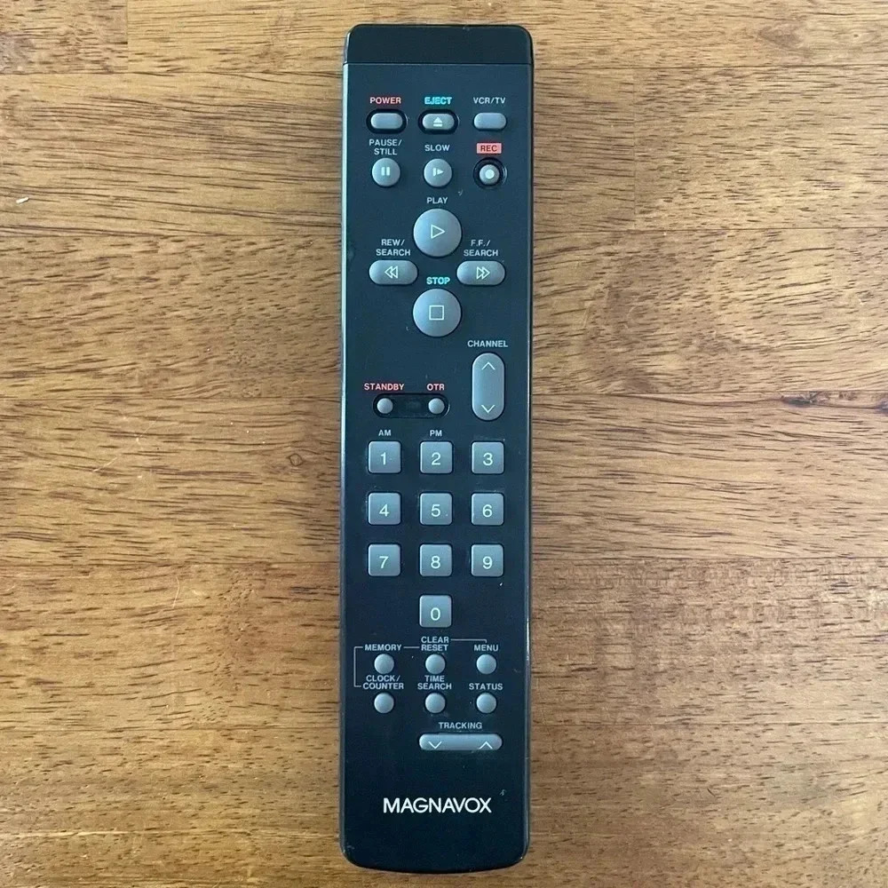 Magnavox VKFS0938 VCR Player‎ Remote Control OEM Original Black Replacement